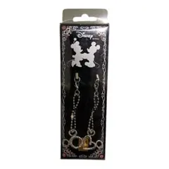 Disney？ ミッキー＆ミニー ペアストラップ ハートチャーム 未使用品