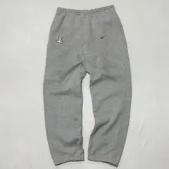 90s NIKE 肉厚 スウェットパンツ バギー NCAA ユニフォーム 刺繍