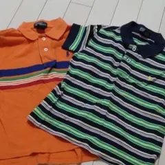 ラルフローレン　キッズポロシャツ　オレンジ 　110