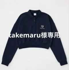 MOUSSY（マウジー） EMBROIDERY ポロプルオーバー NVYのサムネイル