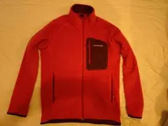 montbell フリース ジャケット 赤