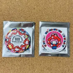 サンリオ ミャクミャク 缶バッジ マイメロ シークレット