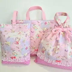 3点セット 入園入学 レッスンバッグ 上履き入れ 体操着袋・お着替え袋