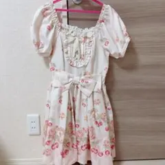 【リズメロ　チェリー柄ワンピース】