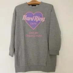 LOVETOXIC グレー トレーナー ハートロゴ