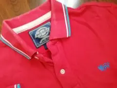 ディッキーズDickies 赤半袖メンズポロシャツMのサムネイル
