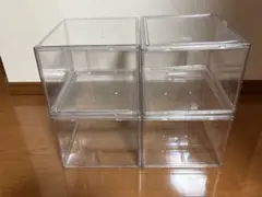 DAISO 　ダイソー　透明コレクションケース　組立　４個セット