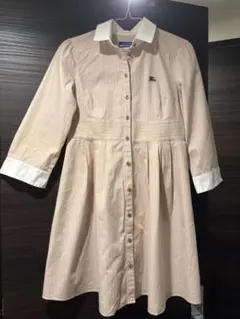 BURBERRYストライプ柄シャツワンピース