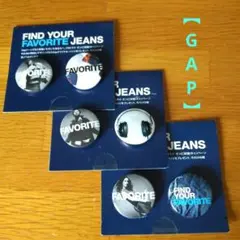 Gap・ギャップ缶バッジ2個組・限定ノベルティー・3セット