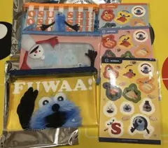 【匿名】スシロー　スンスン　ポーチ&シール　コンプリート