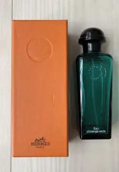 【インテリア用】HERMES エルメス箱&香水空きボトル（瓶） セット