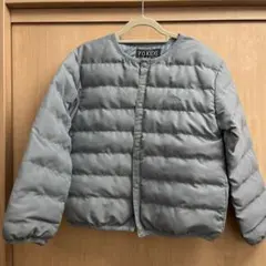 F.O.KIDS 中綿コートくすみブルー　未使用（シミあり）