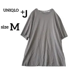 ユニクロ　＋Ｊ　Tシャツ 半袖　スーピマコットンリラックスフィットクルーT M