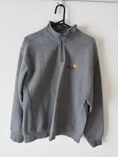 Carhartt グレー ハーフジップ スウェット