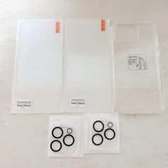 iPhone15Pro用ケース フィルム2枚 + カメラレンズ2枚付き