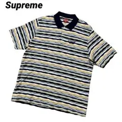Supreme シュプリーム 3D サマーニット　ポロシャツ　19AW L 青
