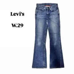 Levis607W28デニムジーンズジーパンパンツ古着ヴィンテージフレア茶色 