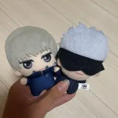 【3点セット】呪術廻戦 五条悟 狗巻棘 虎杖悠仁 ちびぐるみ+寝そべりぬいぐるみのサムネイル