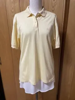 再値下げ!Burberrys黄色 半袖ポロシャツ