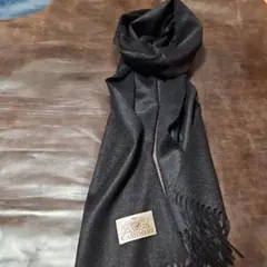 美品 大判 Loro Piana カシミヤ100% マフラー ブラック - メルカリ