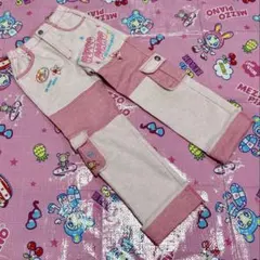 メゾピアノ 美品 ！ベリエちゃん ピンク デニム パンツ120cm