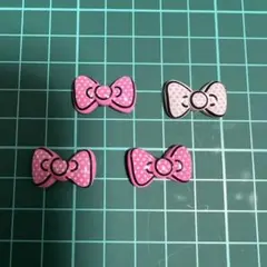 ハローキティ　リボン　デコパーツ　プラパーツ　まとめ売り