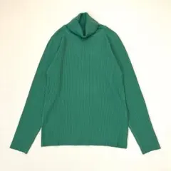 ZOOTIE ズーティ タートルネック リブニット 洗える グリーン M