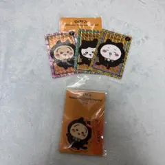韓国限定 ちいかわ ハロウィン 猫コスチューム ステッカー　キーホルダー