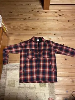 EDWIN 赤黒チェックネルシャツ Lサイズ