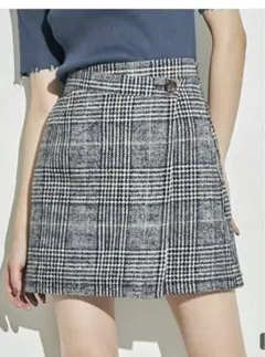 美品　ANAP チェックラップスカート フリーサイズ