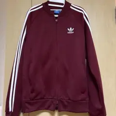 adidas ワインカラーベロアジャージ上下　美品 希少】美品 アディダス ベロア ジャージ ワインレッド 刺繍 レディース