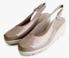 お値下げ【ファーストコンタクト] パンプス 厚底 バックベルト 22cm