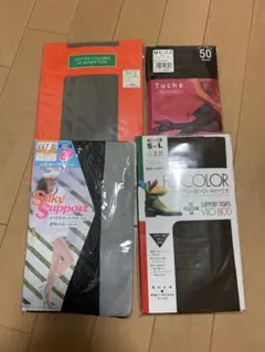 茶系タイツ、ブラックストッキングまとめ売り
