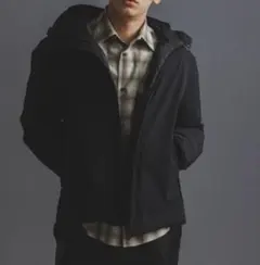 ナノユニバース 「西川ダウン(R)」 スポーティーフードダウン