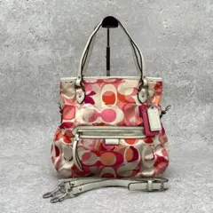 希少 COACH POPPY LEMON トートバッグ A4 キャンバス コーチ - メルカリ