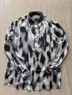 ZARA 抽象パターン 長袖シャツ M オススメ