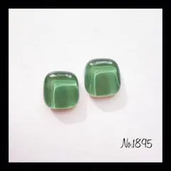 No.1895 カーキ レジンピアス レジンイヤリング ハンドメイドアクセサリー