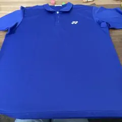 YONEX 青 ポロシャツ　ゲームウェア　ゲームシャツ　ユニO
