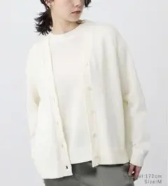 最終　今期美品　プラステ　ペーパーブレンドVネックカーディガンのサムネイル