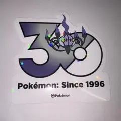 ポケモン 韓国限定 ポケモンストア30周年ロゴステッカー シール
