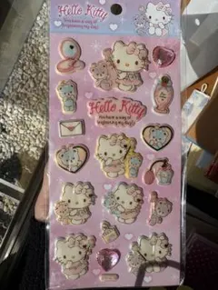 キティちゃん　ぷっくりシール　サンリオ　海外限定　正規品　ラインストーン付き