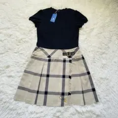 BURBERRY BLUE LABEL チェックスカートワンピース 38 膝丈