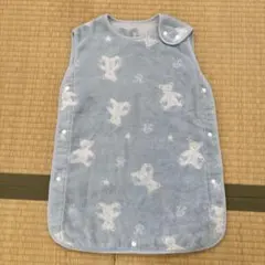 bebe ベビー用スリーパー　クマ　水色のサムネイル