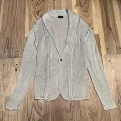 ジョセフオム JOSEPH HOMME リネン 麻ショールカラーカーディガン46のサムネイル