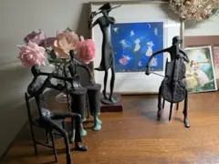 音楽家の金属製彫刻 約30cm 音楽家の金属製彫刻 約30cm - メルカリ