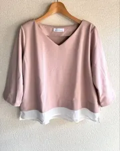 グリーンレーベルリラクシング長袖ブラウスピンク