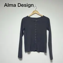Alma Design 長袖トップス　サイズM カーディガン　ダークグレー