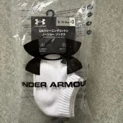 UNDER ARMOUR UAトレーニングコットン ノーショー ソックス 3足組