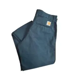 カーハート チノパン ワークパンツ W74 ブルー系 古着　カスタムのサムネイル
