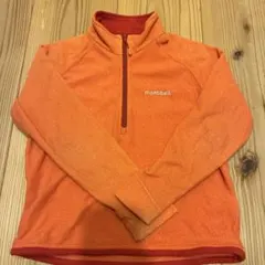 mont-bell Kid's 120 フリースジャケット オレンジ
